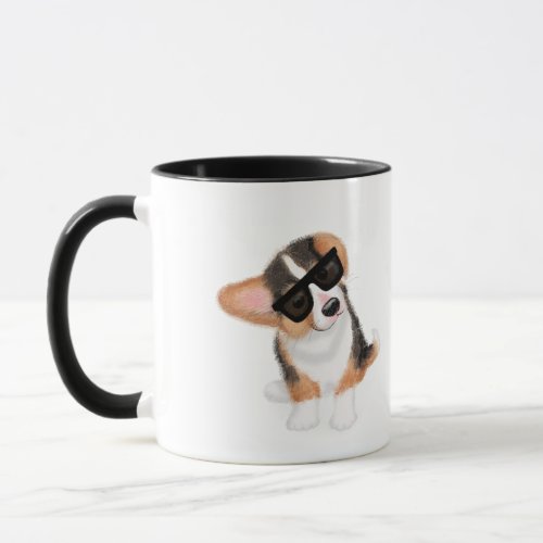 Incorgnito corgi puppy mug