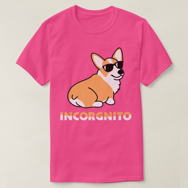 Incorgnito Dogcool Pembroke Welsh Corgi Sunglasses T-Shirt (Design Front)
