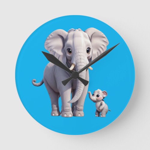 Incredible and fun watch with an elephant round clock