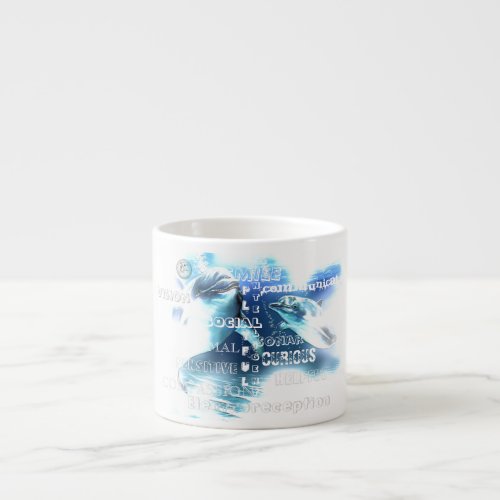 Incredible Dolphins Typography Espresso Cup