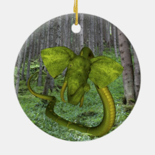 Incredible Elephant Python Ceramic Ornament