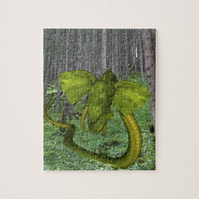 Incredible Elephant Python Jigsaw Puzzle (Vertical)