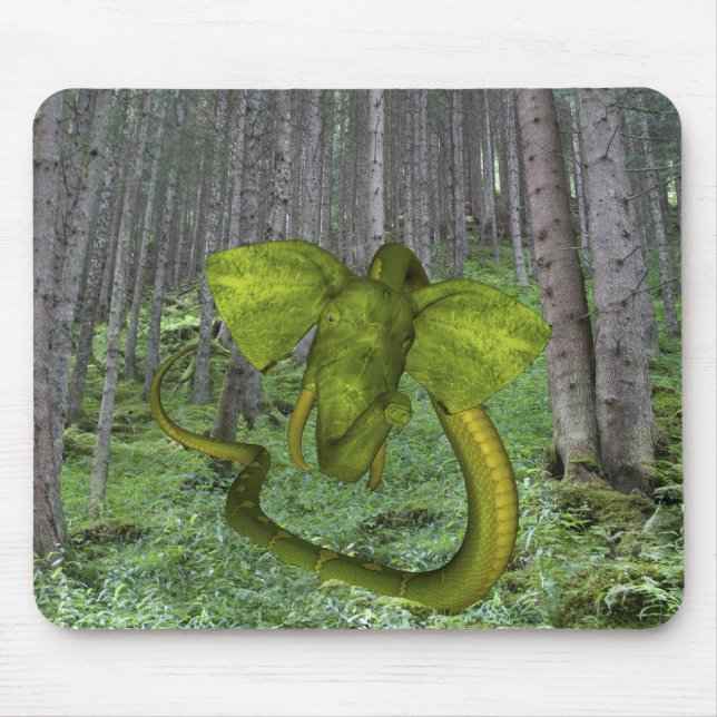 Incredible Elephant Python Mouse Pad (Front)