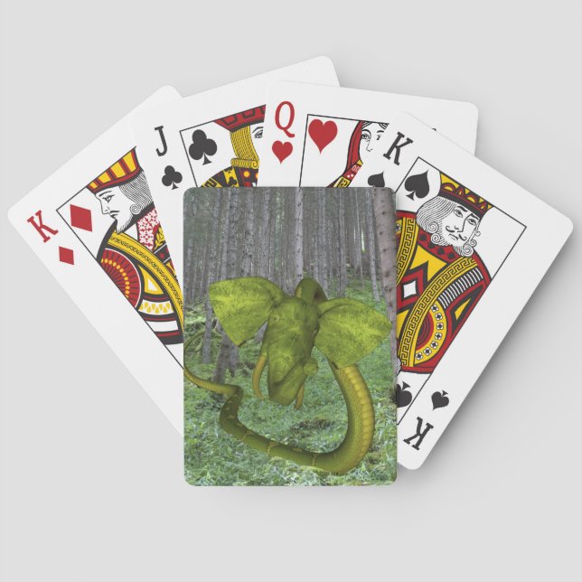 Incredible Elephant Python Poker Cards (Back)