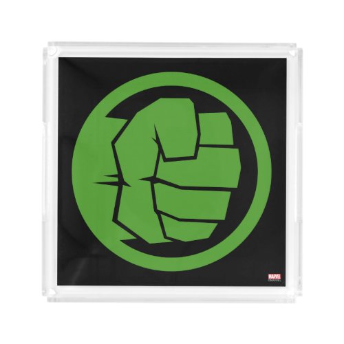 Incredible Hulk Logo Acrylic Tray