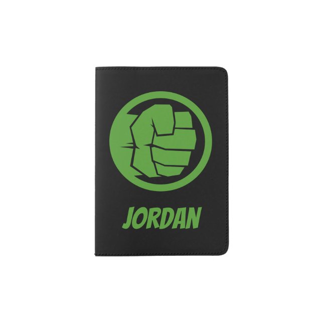 Incredible Hulk Logo - Add Your Name Passport Holder (Front)