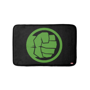 Incredible Hulk Logo Bath Mat