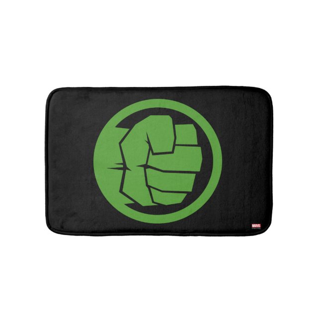 Incredible Hulk Logo Bath Mat (Front)
