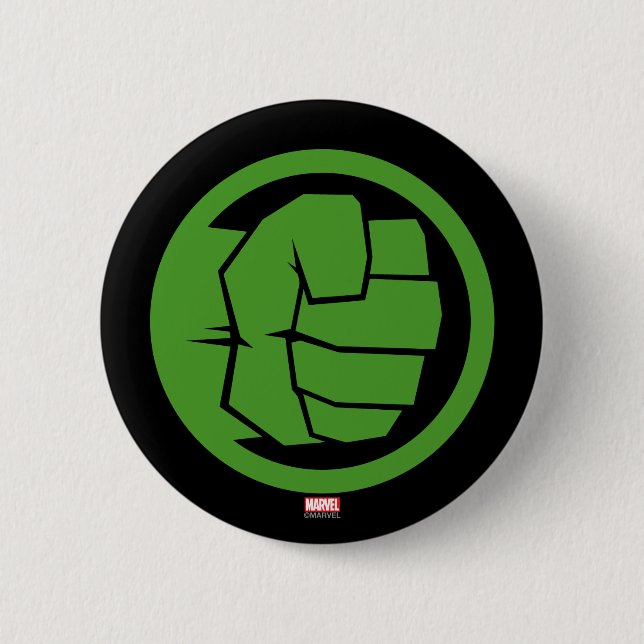 Incredible Hulk Logo Button (Front)