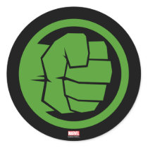 Incredible Hulk Logo Classic Round Sticker
