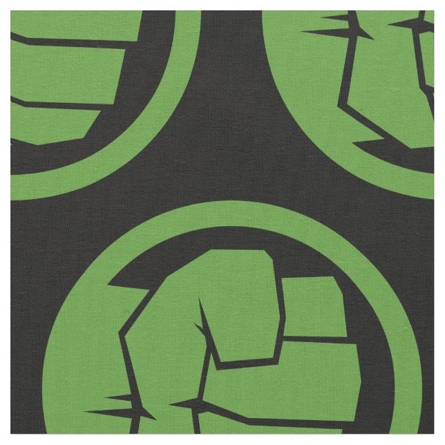 Incredible Hulk Logo Fabric (Close Up)