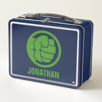 Incredible Hulk Logo Metal Lunch Box