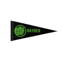 Incredible Hulk Logo Pennant Flag