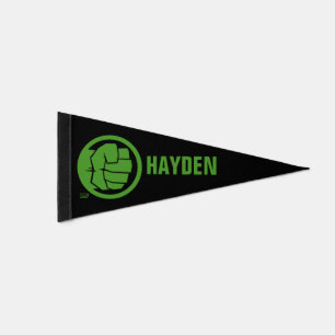 Incredible Hulk Logo Pennant Flag