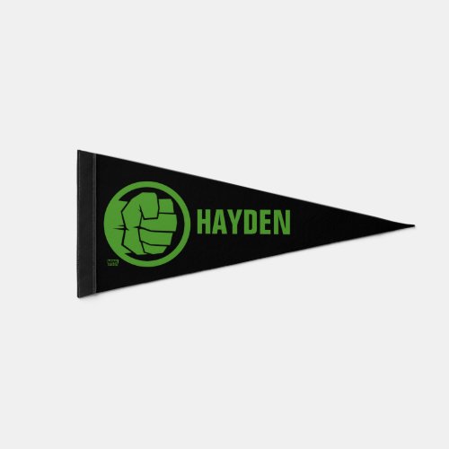 Incredible Hulk Logo Pennant Flag