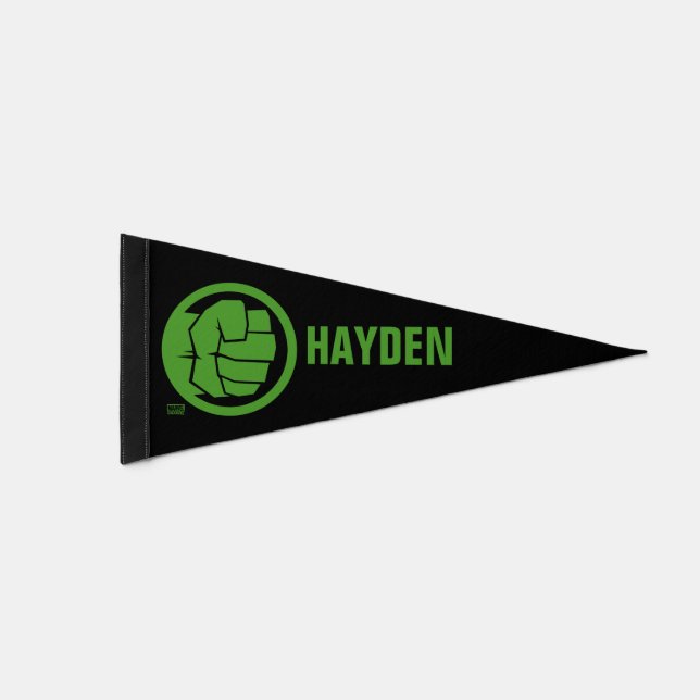 Incredible Hulk Logo Pennant Flag (Front)