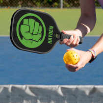 Incredible Hulk Logo Pickleball Paddle