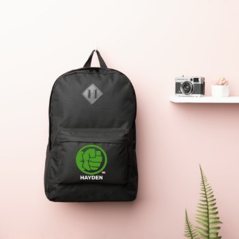 Incredible Hulk Logo Port Authority® Backpack by avengersclassics at Zazzle