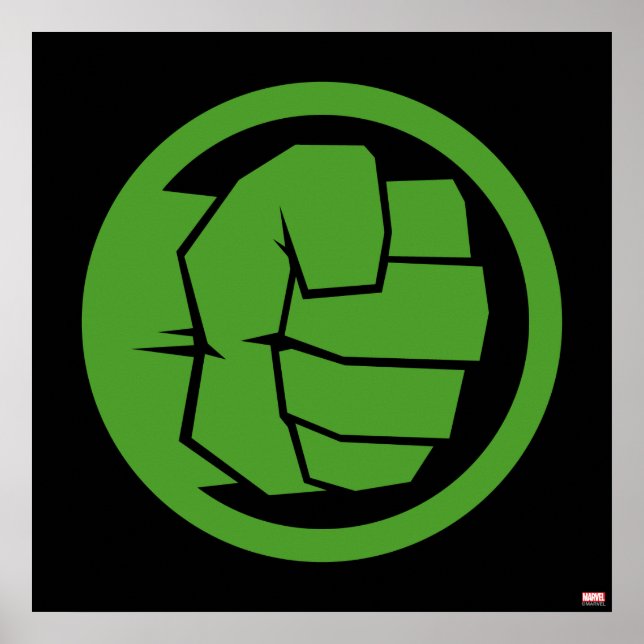 Incredible Hulk Logo Poster (Front)
