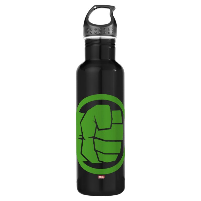 Incredible Hulk Logo Stainless Steel Water Bottle (Front)