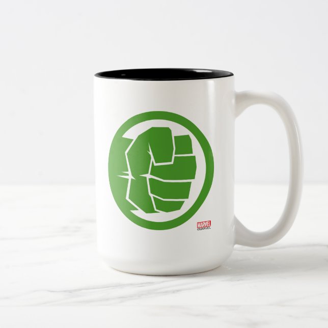 Incredible Hulk Logo Two-Tone Coffee Mug (Right)
