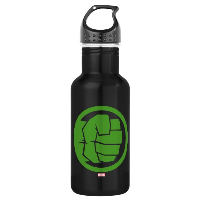 Incredible Hulk Logo Water Bottle (Front)