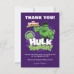 Incredible Hulk Smash Birthday Thank Thank You Card