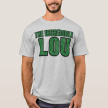 Incredible Lou - Green Brick Pattern Typography