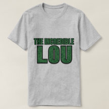 Incredible Lou - Green Brick Pattern Typography