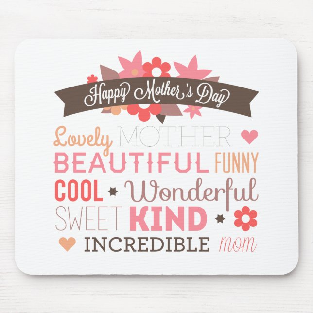 Incredible Mom Happy Mother's Day | Mousepad (Front)