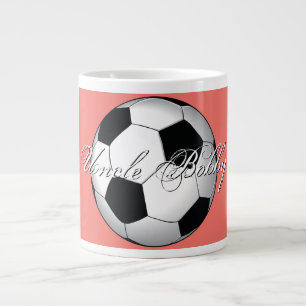 Incredible Soccer Sport Budget Monogram Giant Coffee Mug