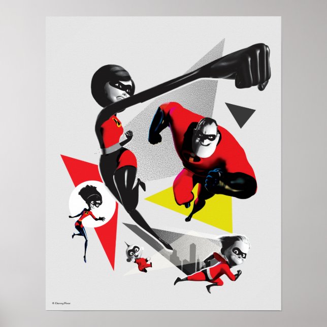 Incredibles 2 | Battling Villainy 2 Poster (Front)