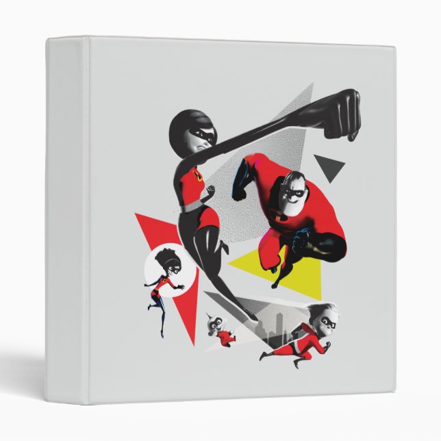Incredibles 2 | Battling Villainy 3 Ring Binder (Front/Spine)