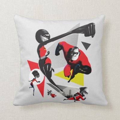 Incredibles 2 | Battling Villainy Throw Pillow