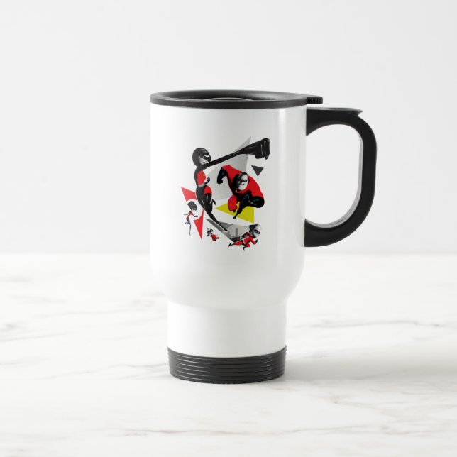 Incredibles 2 | Battling Villainy Travel Mug (Right)