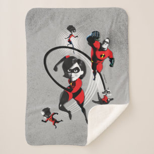 Incredibles 2 Elite Crime Fighters Sherpa Blanket