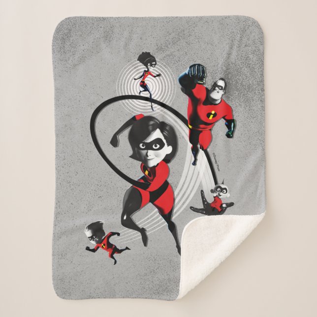 Incredibles 2 | Elite Crime Fighters Sherpa Blanket (Front)