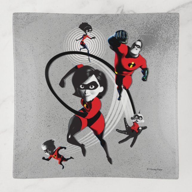 Incredibles 2 | Elite Crime Fighters Trinket Tray (Front)