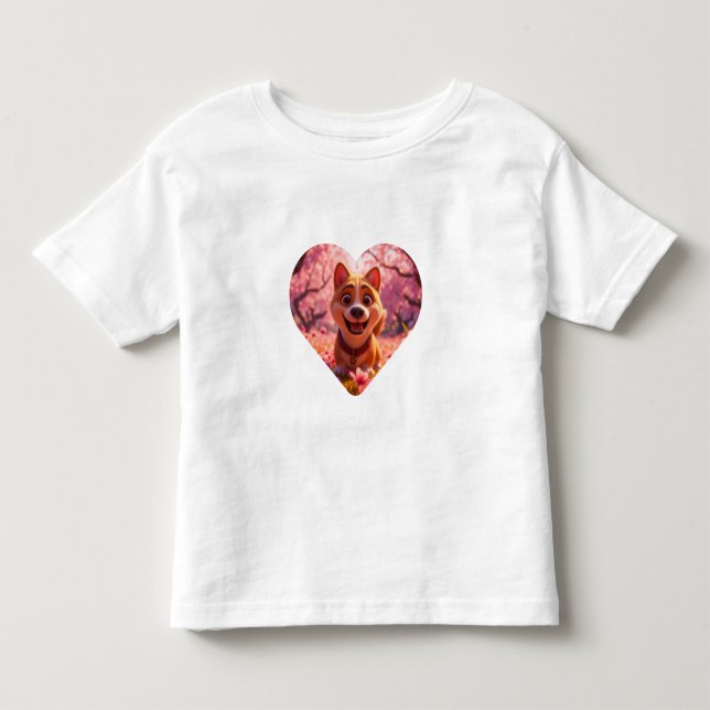 Incredibly photogenic Shiba Inu Toddler T-shirt (Front)