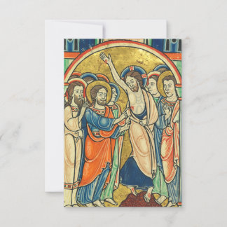 Incredulity of St Thomas Medieval Psalter Holy Car Thank You Card