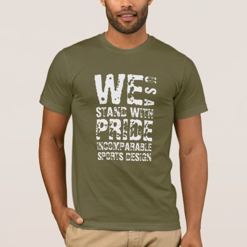 IncSprtsDsgn USA Stand With Pride Army T_Shirt