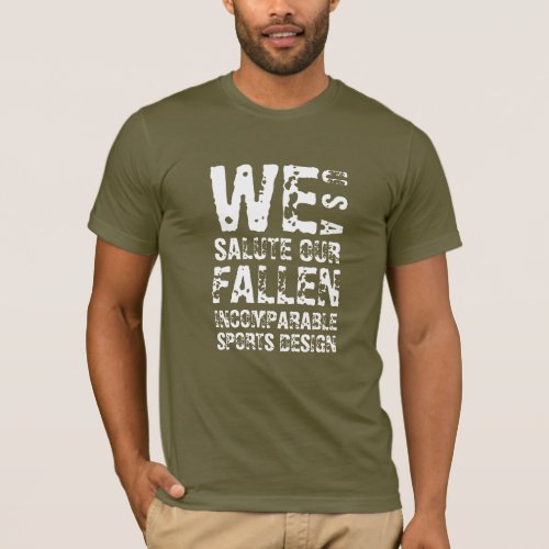 IncSprtsDsgn USA We Salute Our Fallen T_Shirt