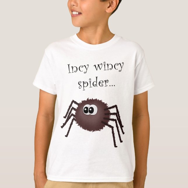 Incy wincy spider t-shirt for kids (Front)