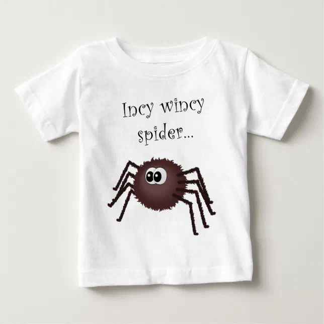 Incy wincy spider t-shirt for toddlers Zazzle