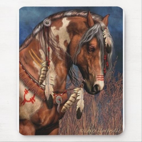 Indean Horse Mouse Pad