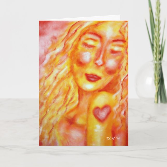 Indelible Heart Full Bleed Valentine's Day Holiday Card (Front)