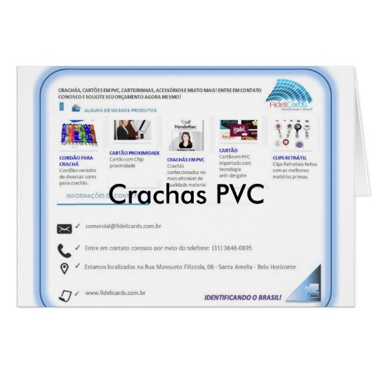 Indentification badge in PVC Cards (Front Horizontal)