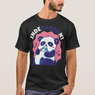 IndePANDAnt Funny Panda Bear Pun Quote Humor Sayin T-Shirt