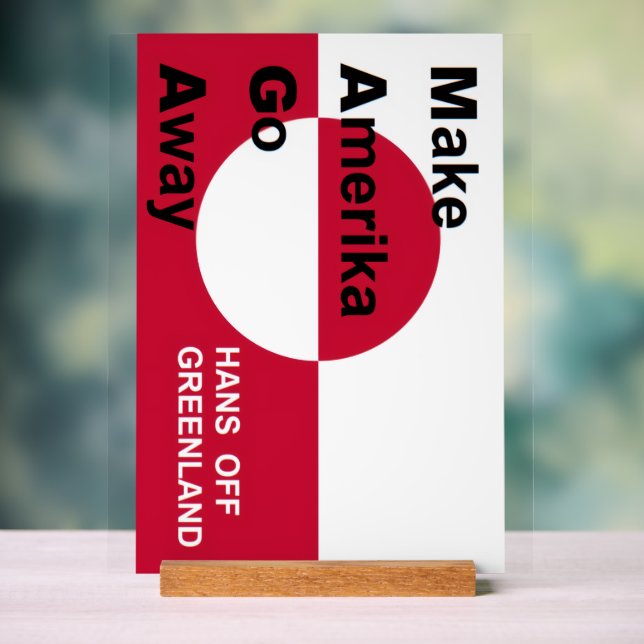 Independant Greenland Acrylic Sign (Neutral)