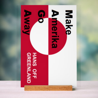 Independant Greenland Acrylic Sign